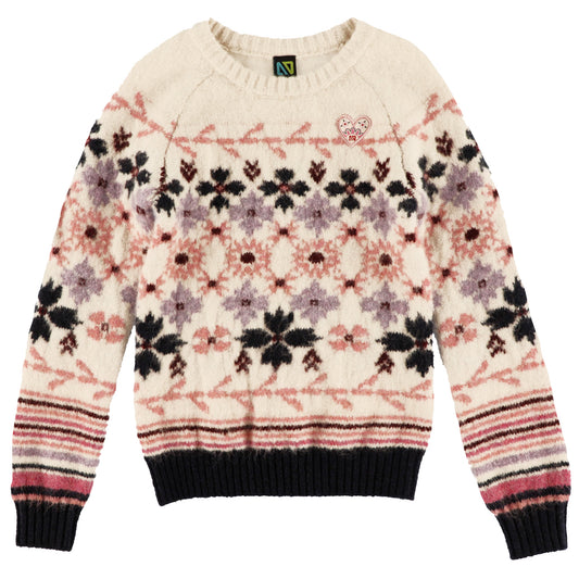 Chandail en tricot  Filles Beige