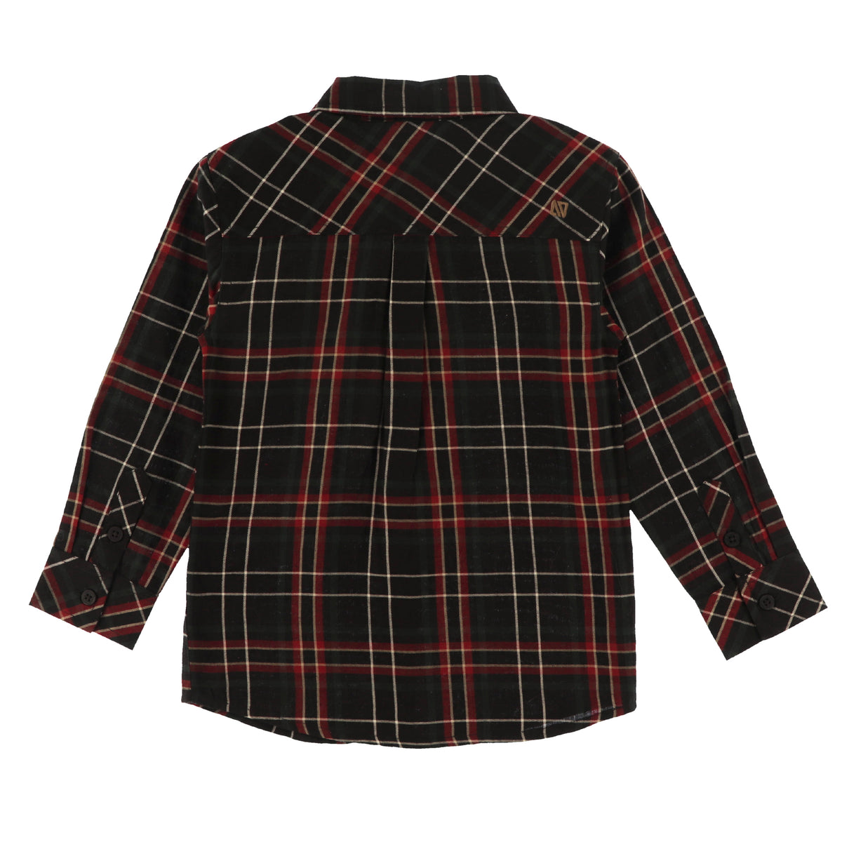 Chemise à Carreaux Noire Garçons