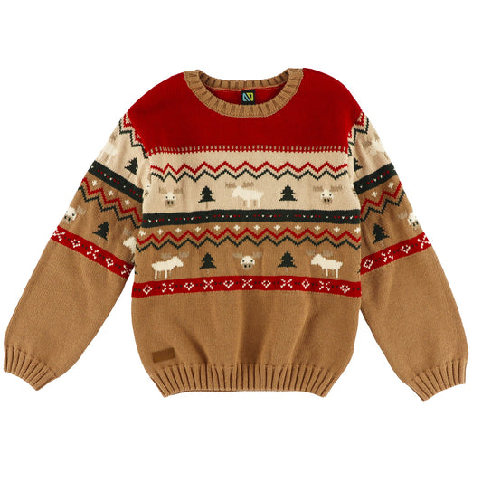 Chandail Tricot Garçons Taupe