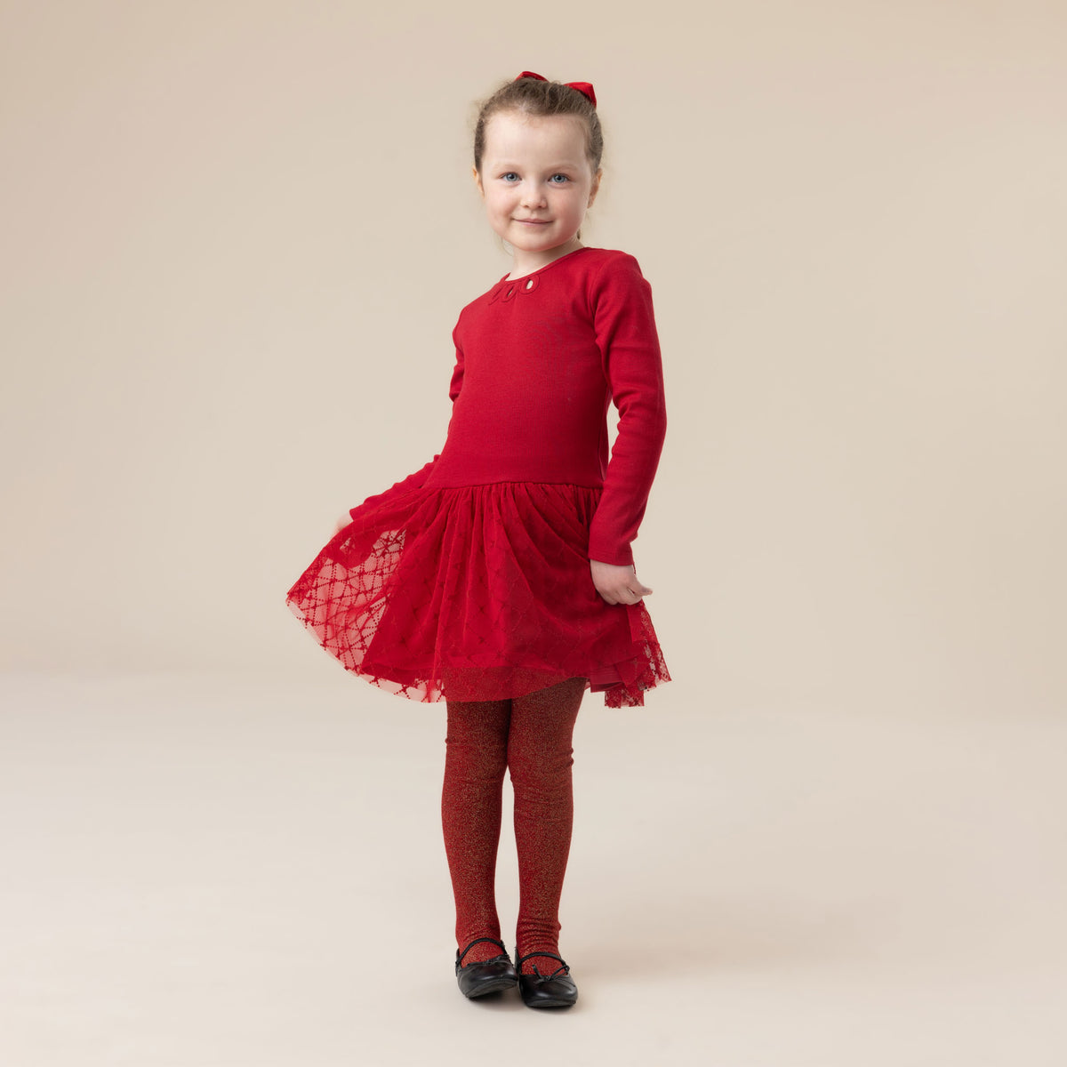 Robe boucles Rouge