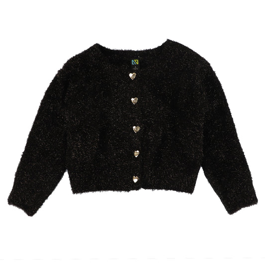 Cardigan tricot  Filles Noir