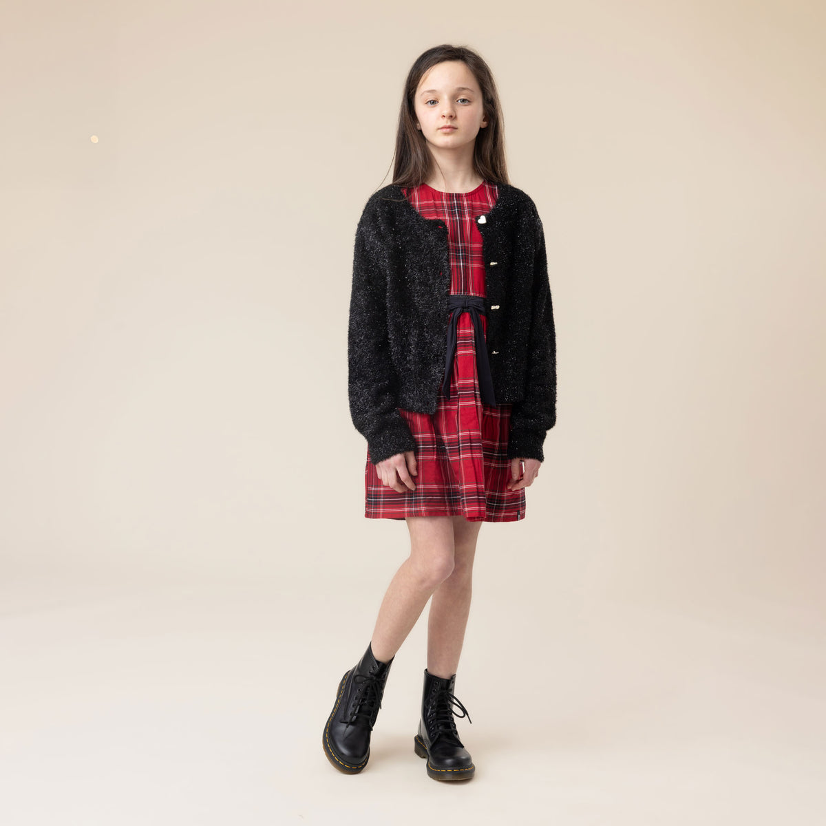 Cardigan tricot  Filles Noir