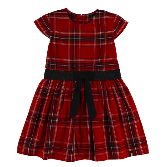 Robe à carreaux Rouge