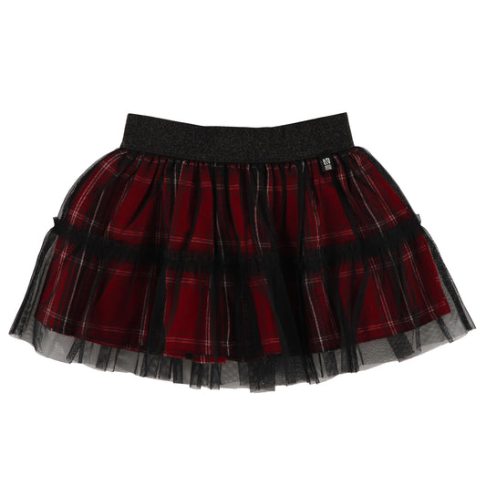 Jupe à carreaux Filles Noire