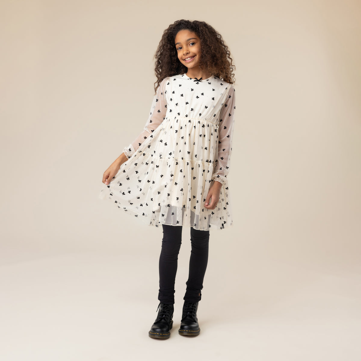 Robe scintillante Beige
