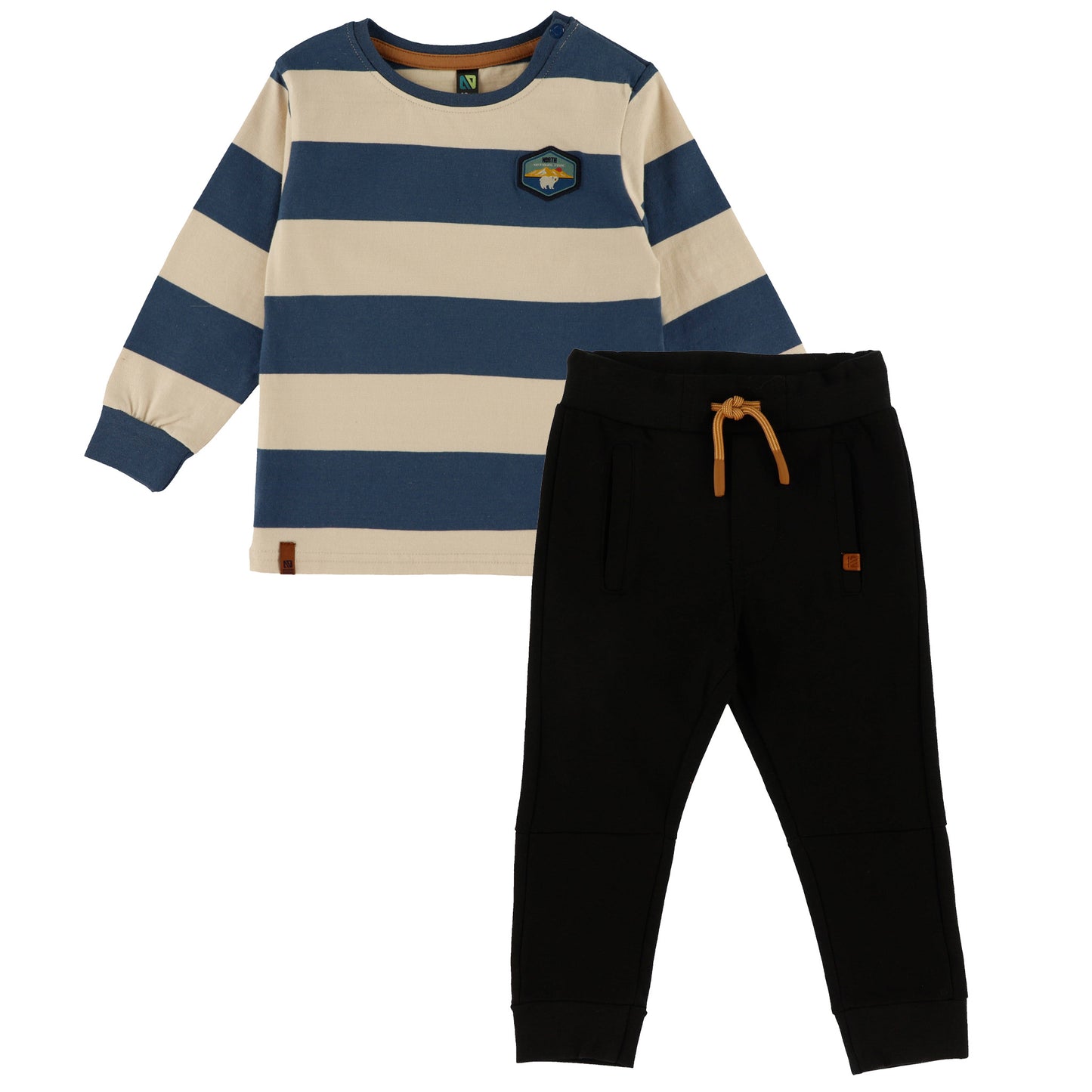 Ensemble t-shirt deux-pièces  Bébé Garcon Bleu