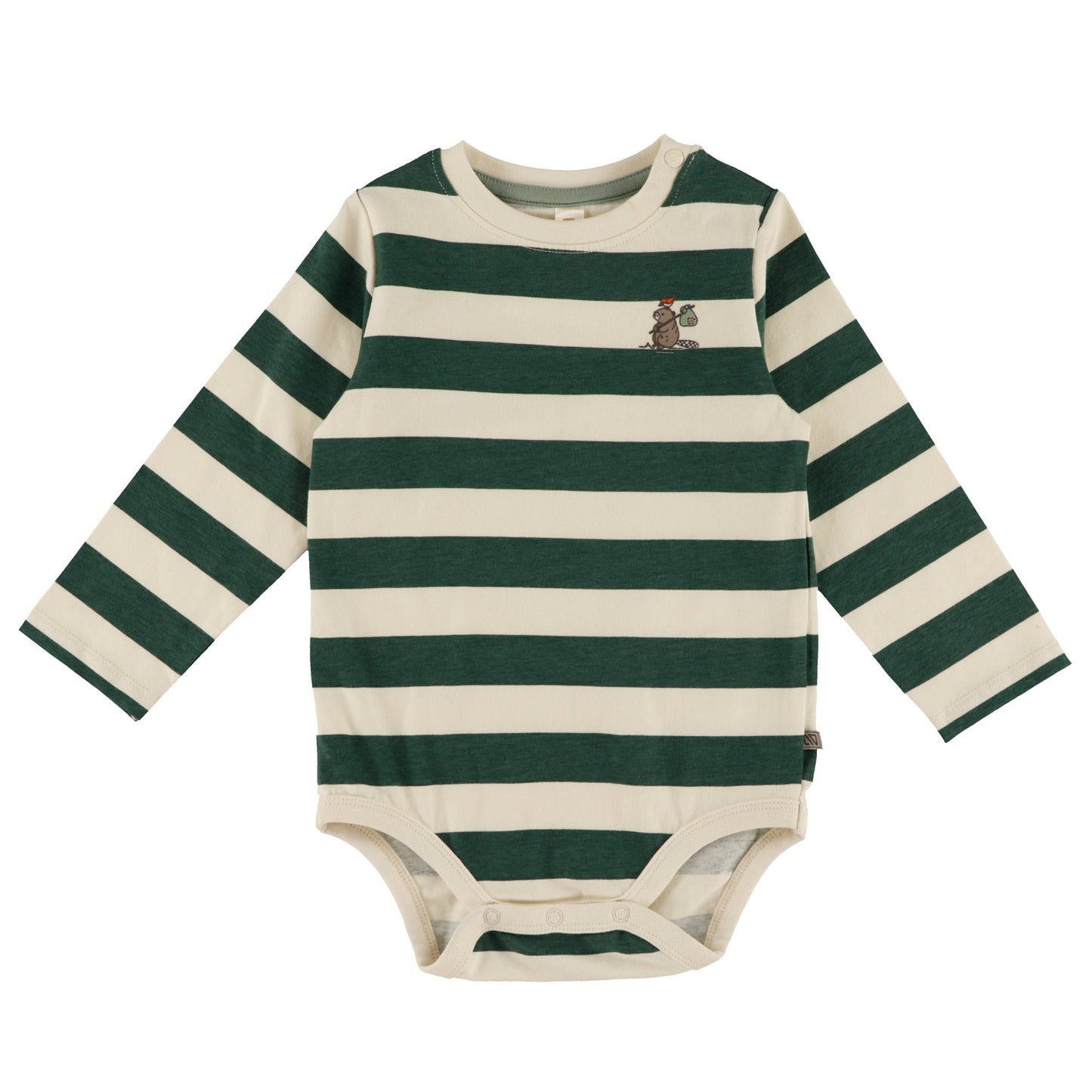 Ensemble cache-couche deux-pièces avec bavoir  Bébé Garcon Vert
