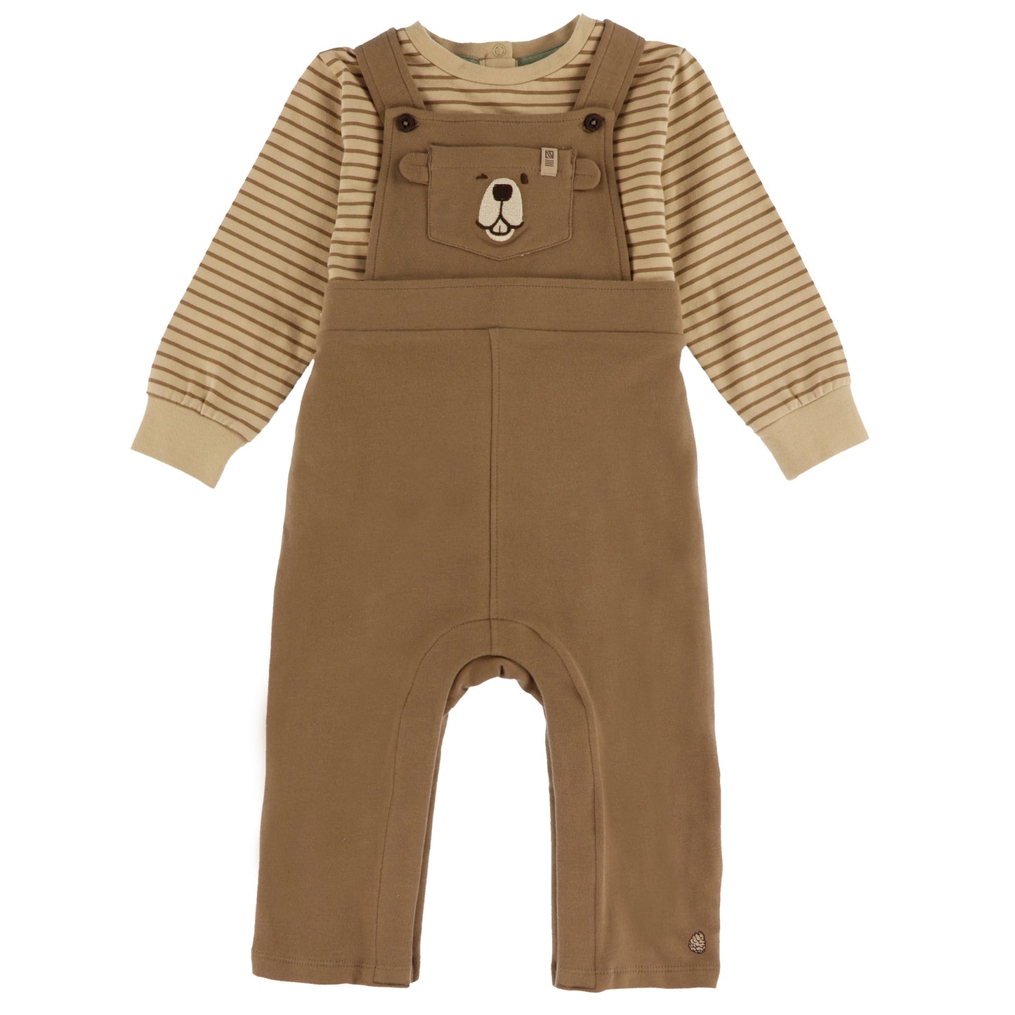 Barboteuse  Bébé Garcon Taupe