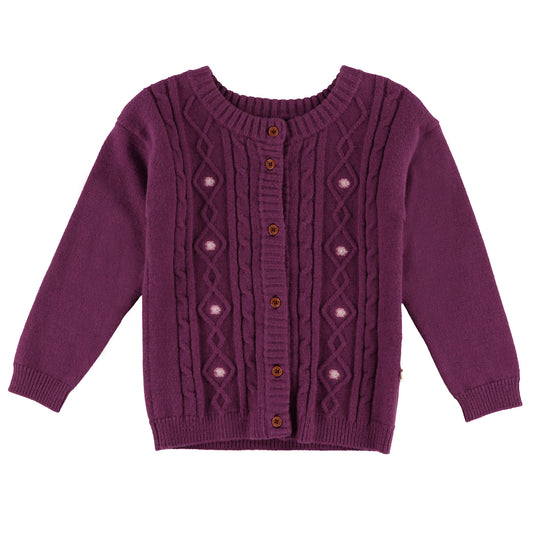 Cardigan  Bébé Fille Bordeaux
