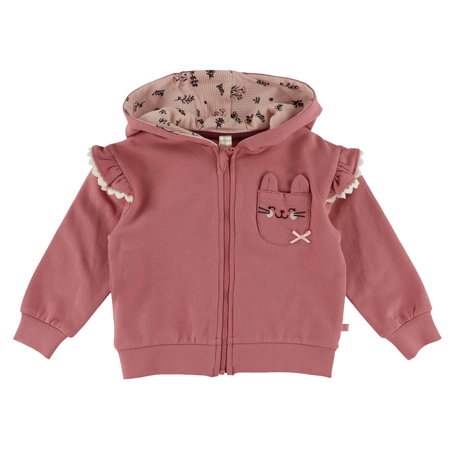 Veste à capuchon  Bébé Fille Rose