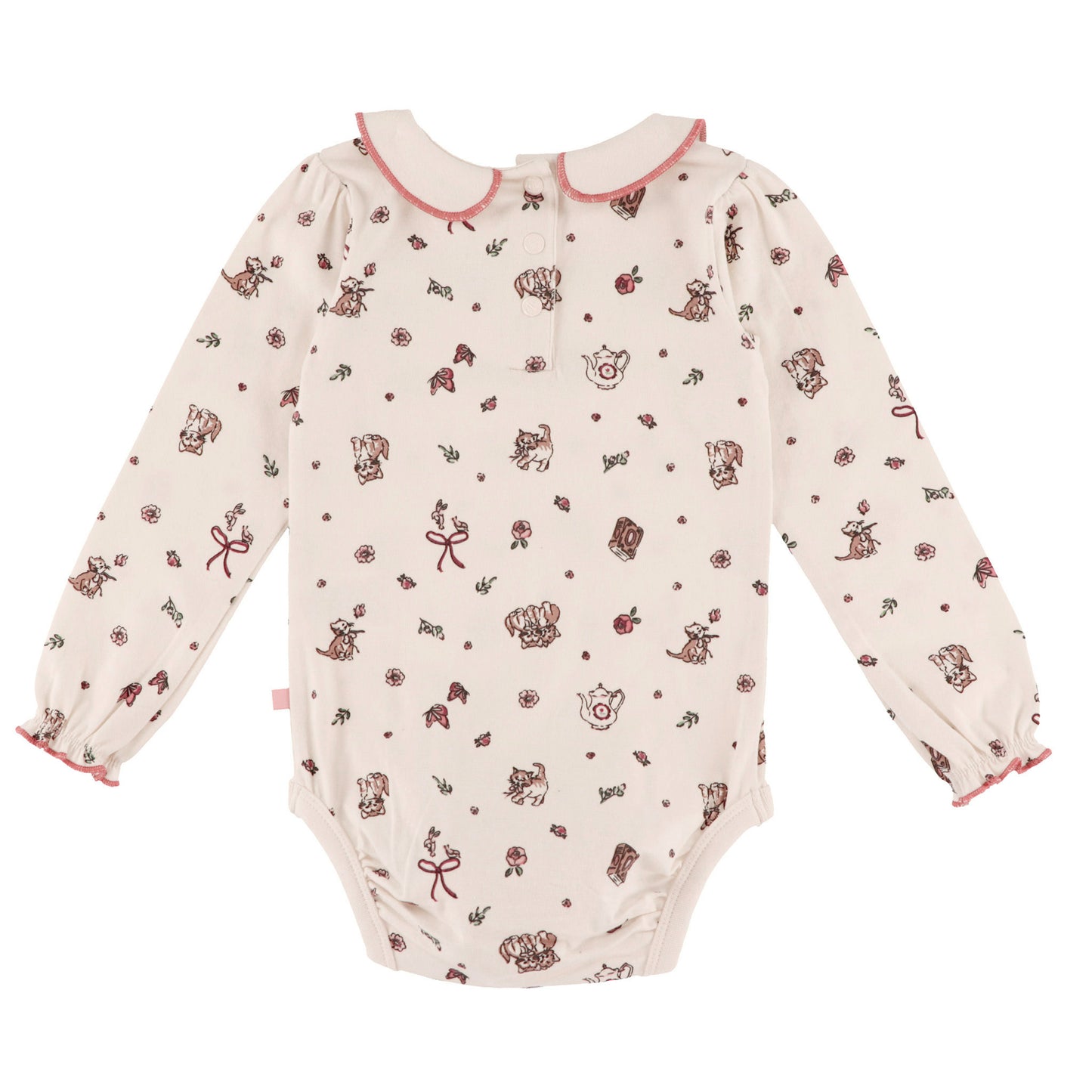 Ensemble cache-couche deux-pièces avec bandeau  Bébé Fille Ivoire