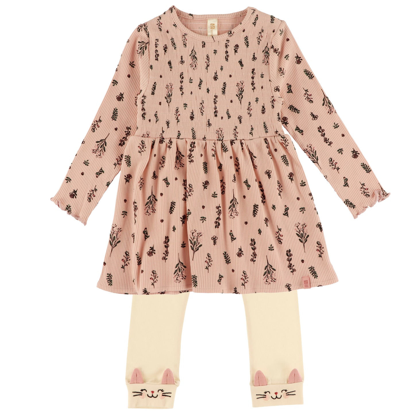 Ensemble tunique deux-pièces  Bébé Fille Rose_Pale