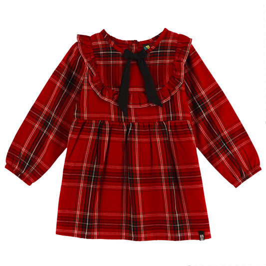 Robe à carreaux Bébé Fille Rouge