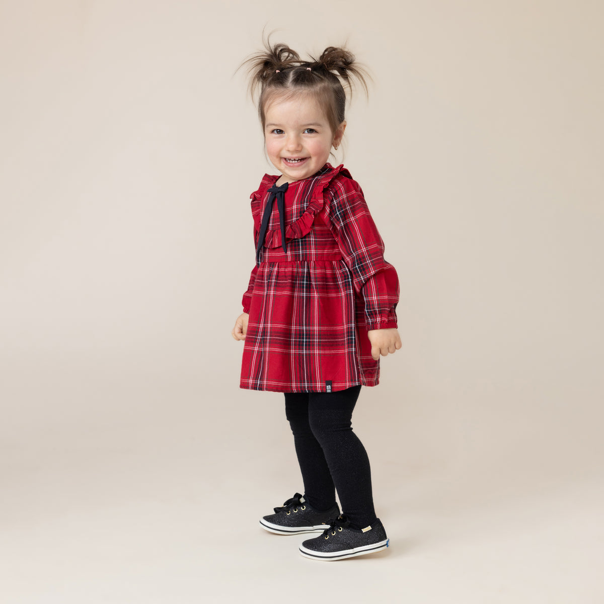 Robe à carreaux Bébé Fille Rouge
