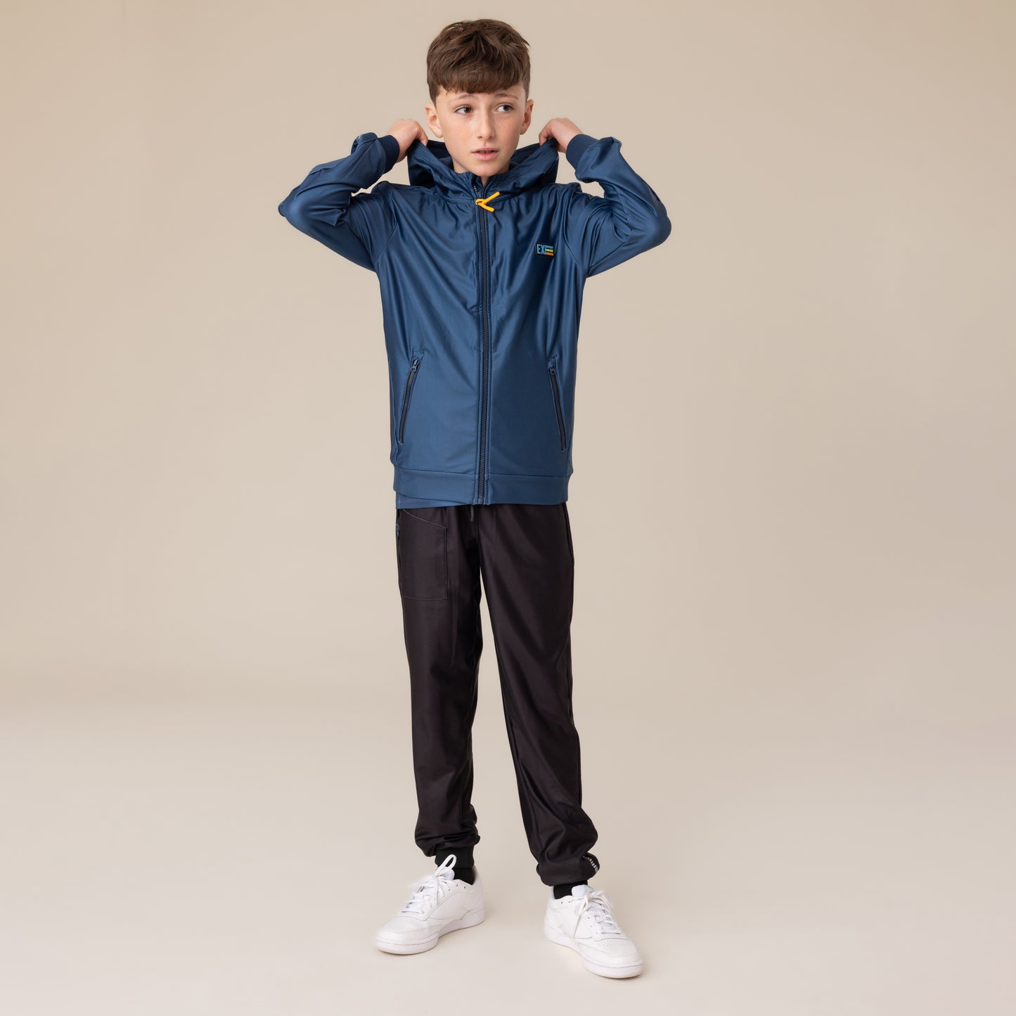 Veste à capuchon athlétique  Garçons Bleu