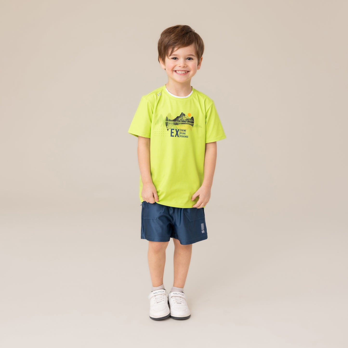 T-shirt athlétique  Garçons Lime