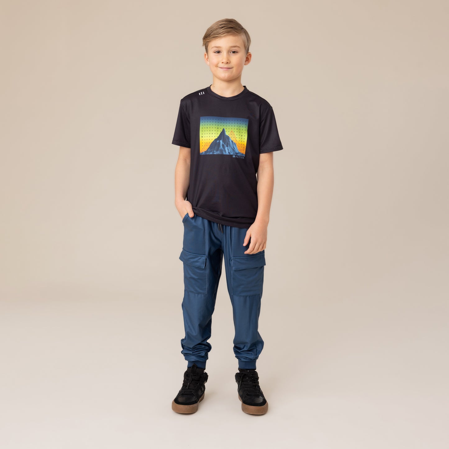 Pantalon athlétique  Garçons Bleu