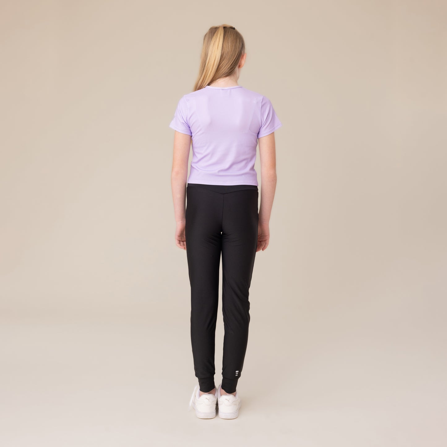 T-shirt court athlétique  Filles Lilas