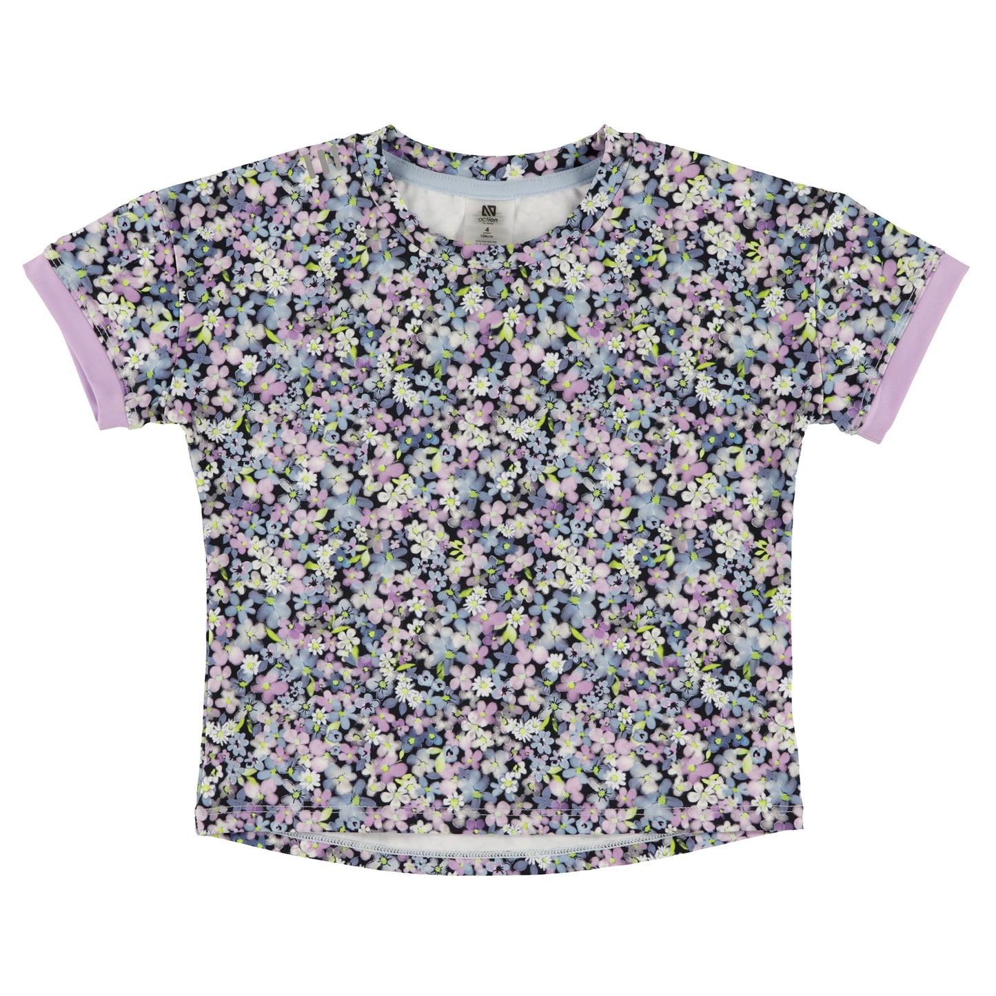 T-shirt court athlétique  Filles Marine