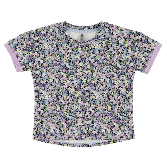 T-shirt court athlétique  Filles Marine