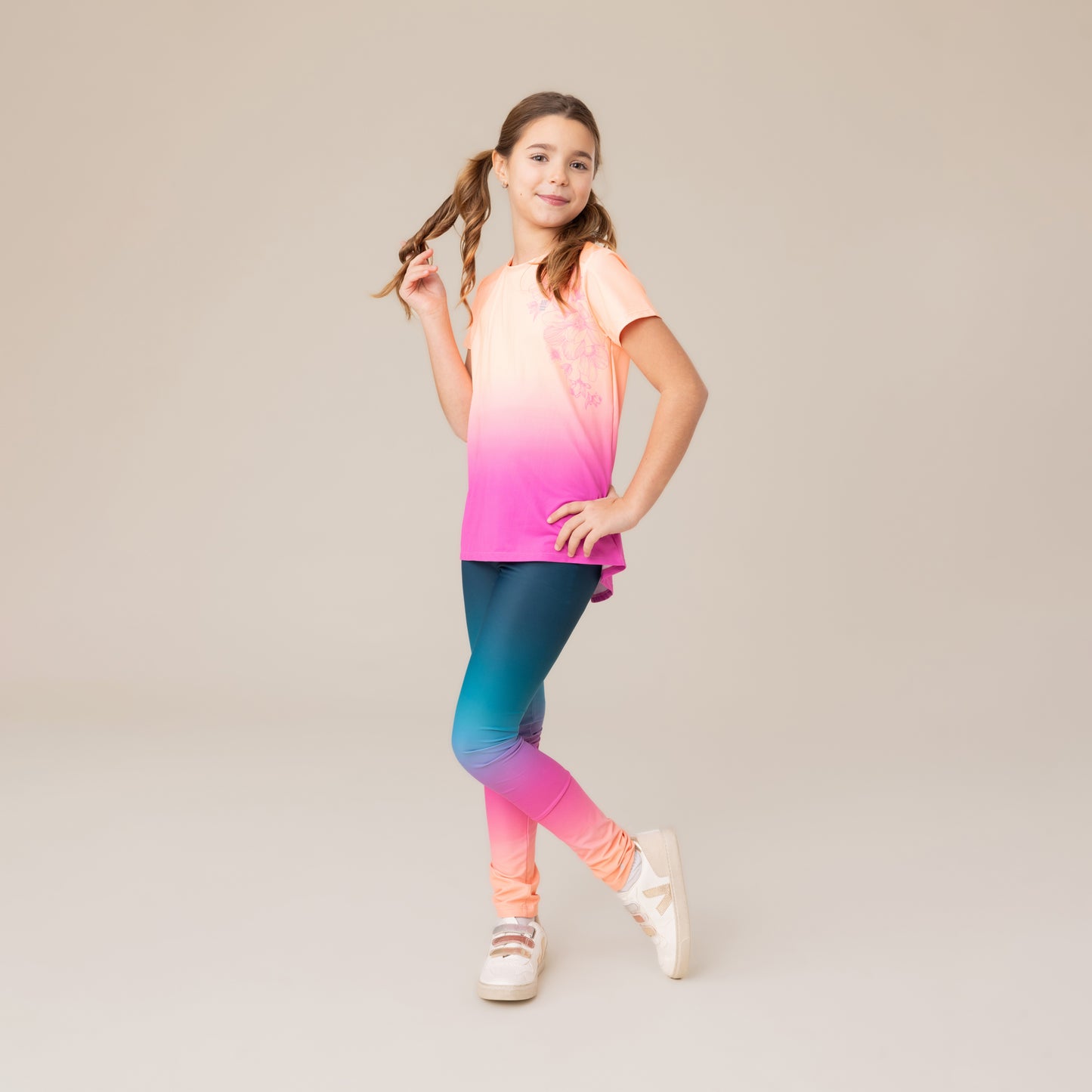 Legging athétique  Filles Sarcelle