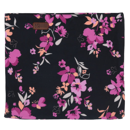 Cache-cou en jersey brossé doublé Fleurs Bébé