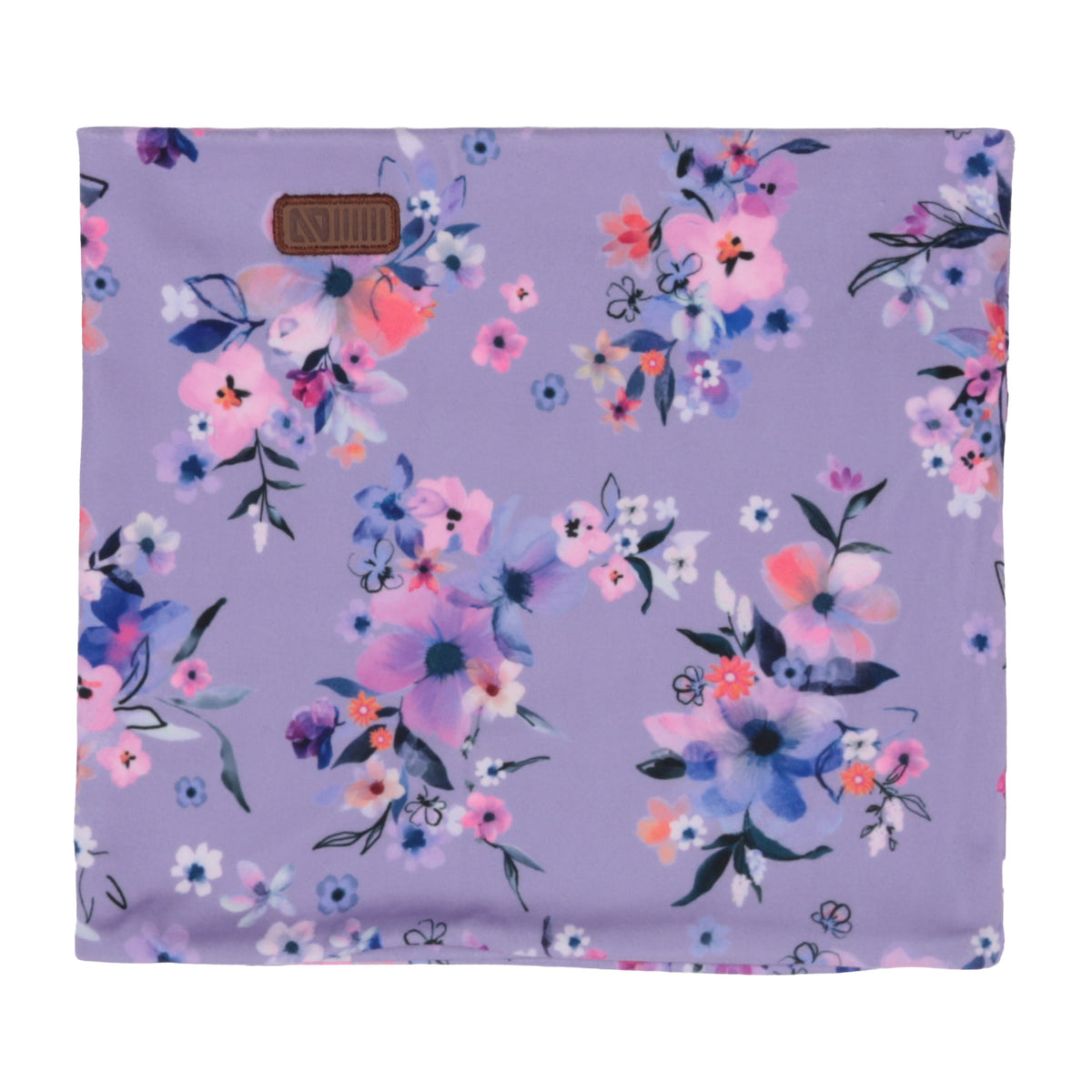 Cache-cou en jersey brossé doublé Lilas Bébé