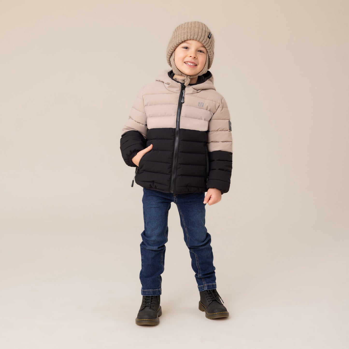 Manteau matelassé bébé Garçons Beige