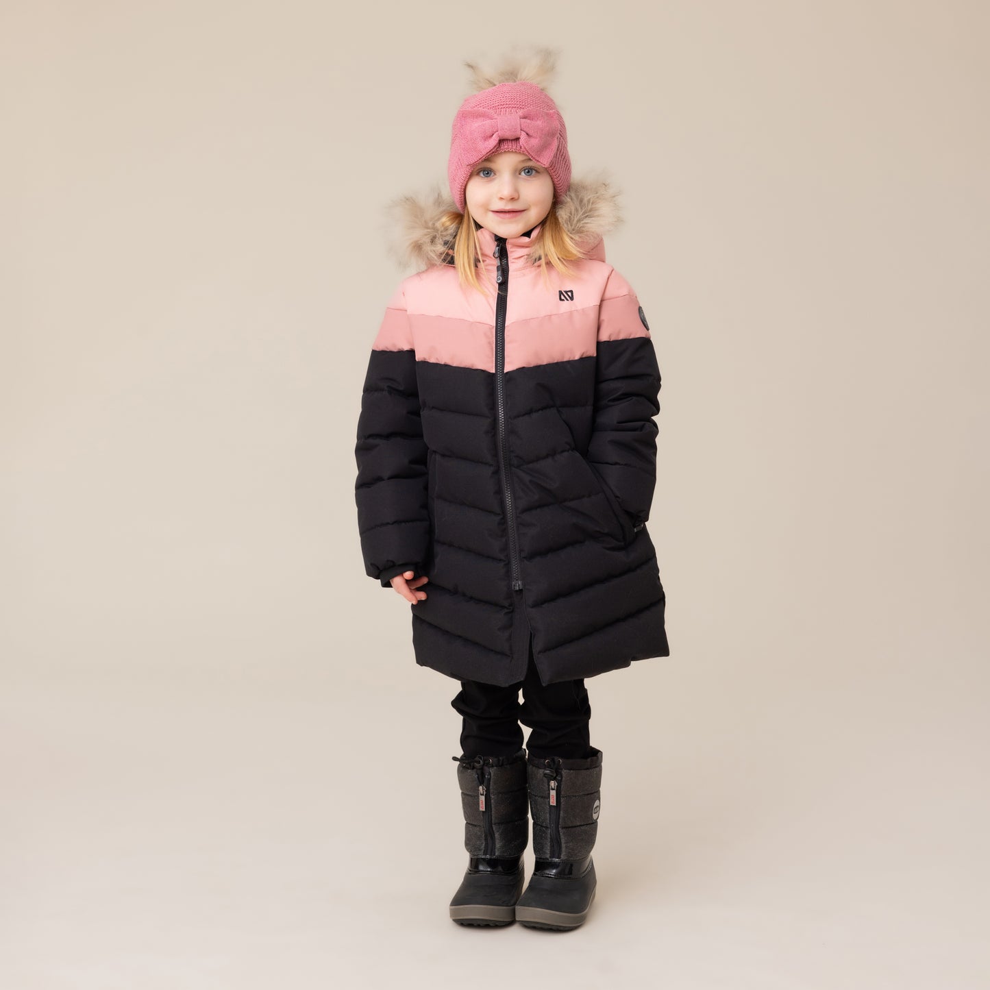 Manteau Long matelassé  Filles Noir