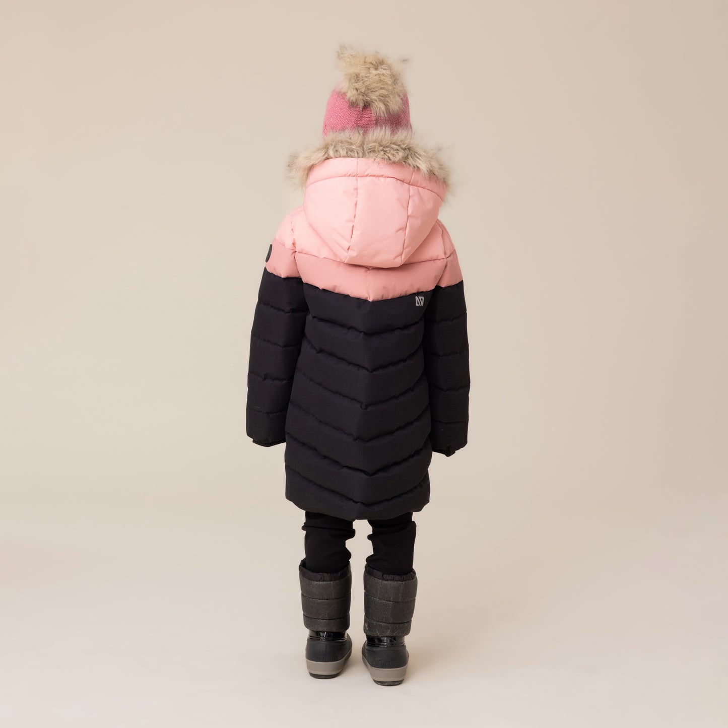 Manteau Long matelassé  Filles Noir