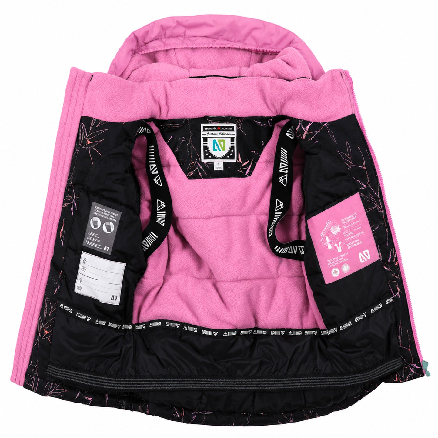 Habit de neige Melody  Filles Noir