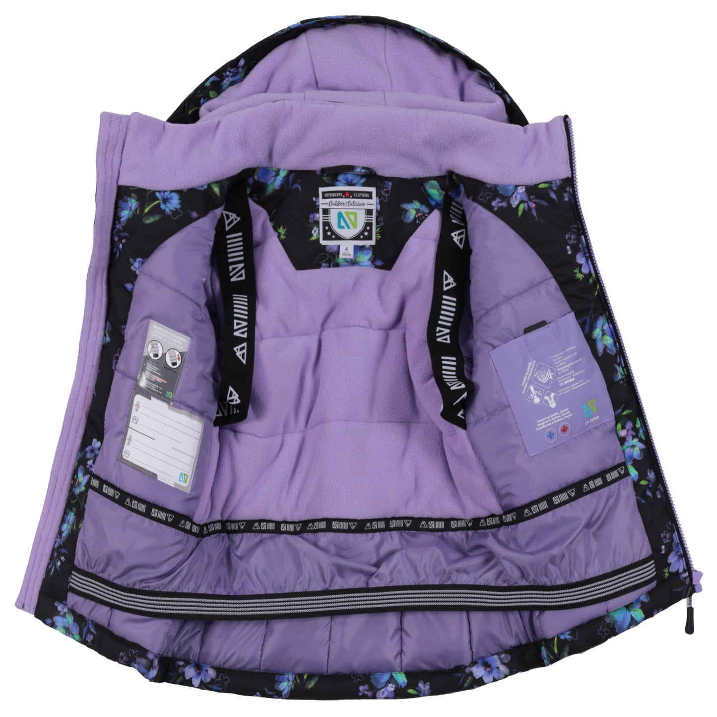 Habit de neige Lara  Filles Noir