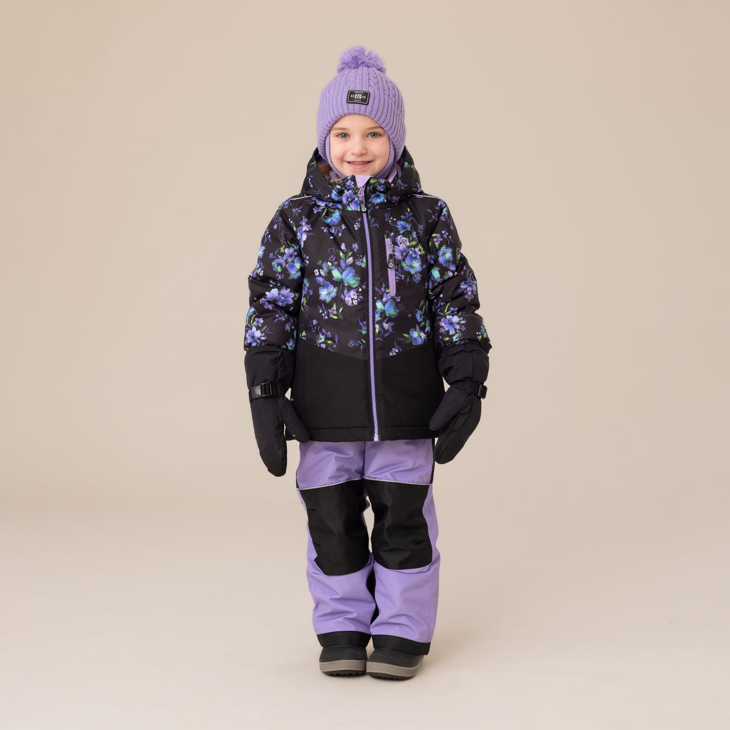Habit de neige Lara  Filles Noir