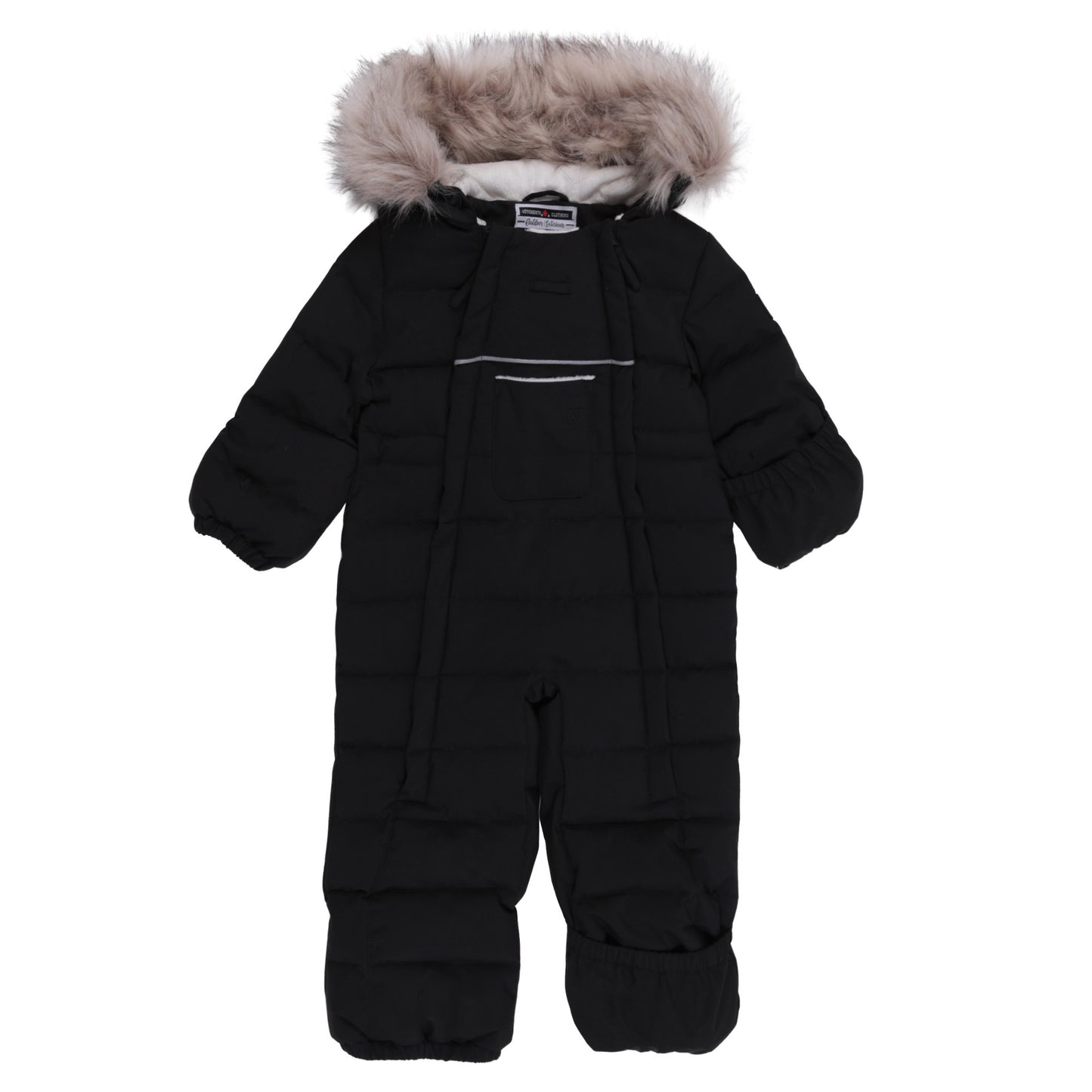 Habit de neige une-pièce bébé Hugh  Unisexe Noir
