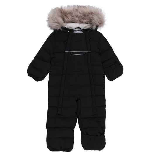 Habit de neige une-pièce bébé Hugh  Unisexe Noir