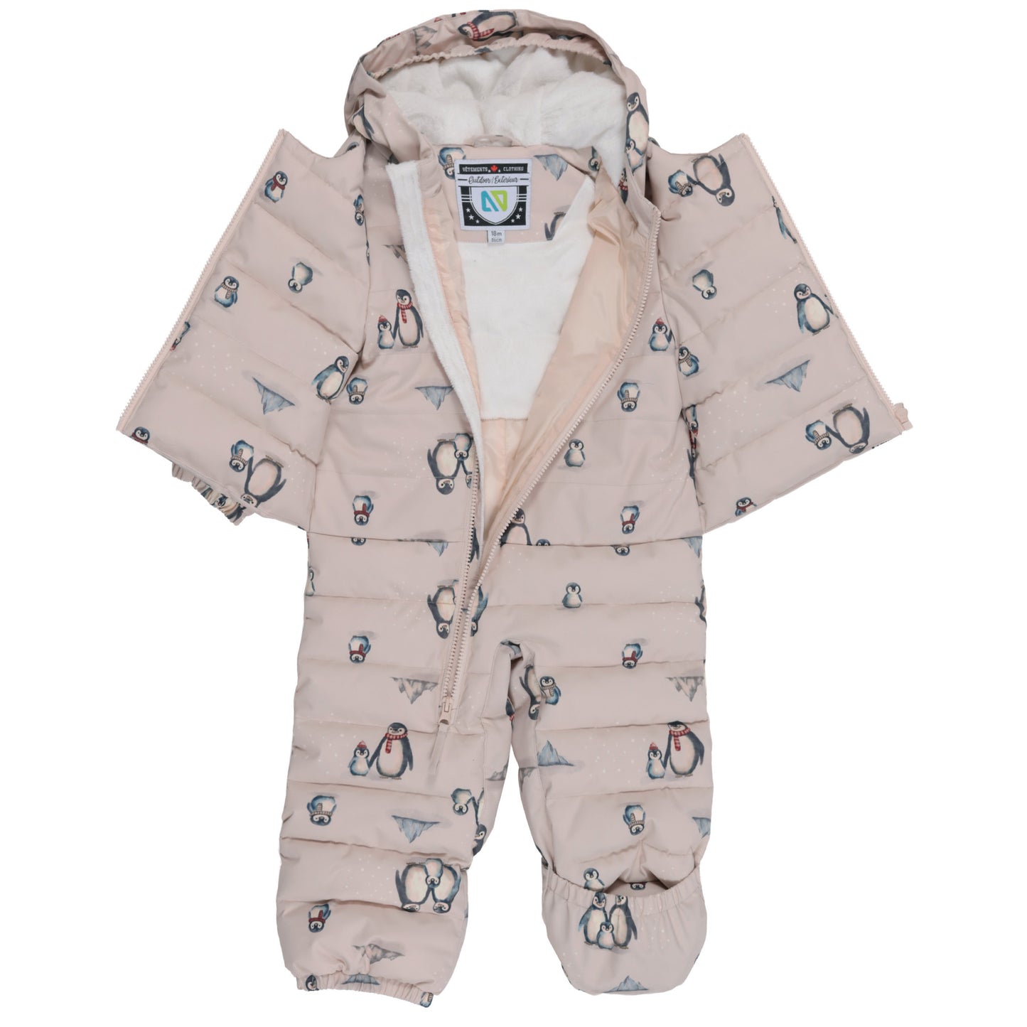 Habit de neige une-pièce bébé Dylan  Unisexe Beige