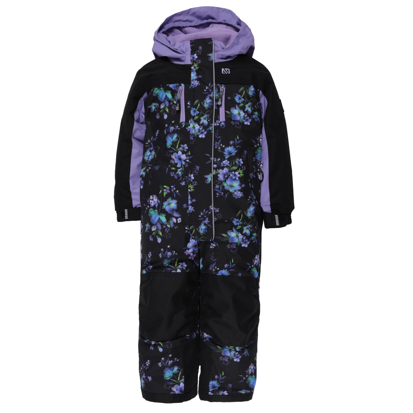 Habit de neige une-pièce Emma  Filles Noir