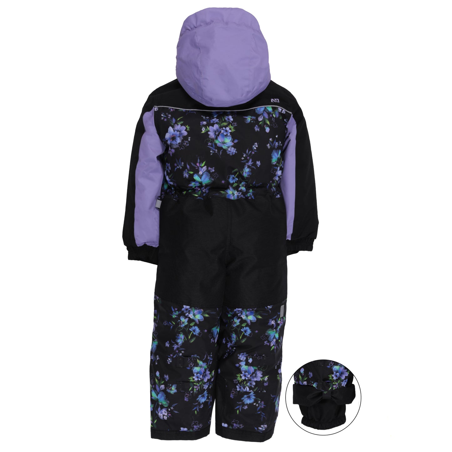Habit de neige une-pièce Emma  Filles Noir