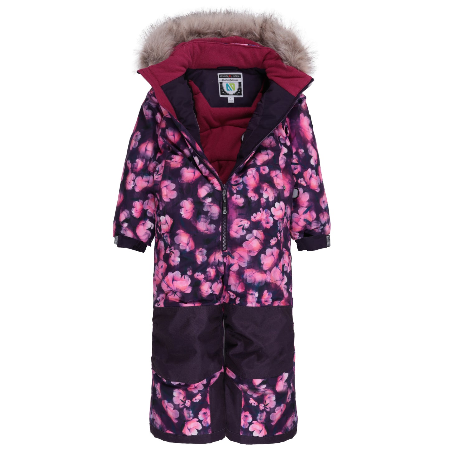 Habit de neige une-pièce Nora  Filles Mauve
