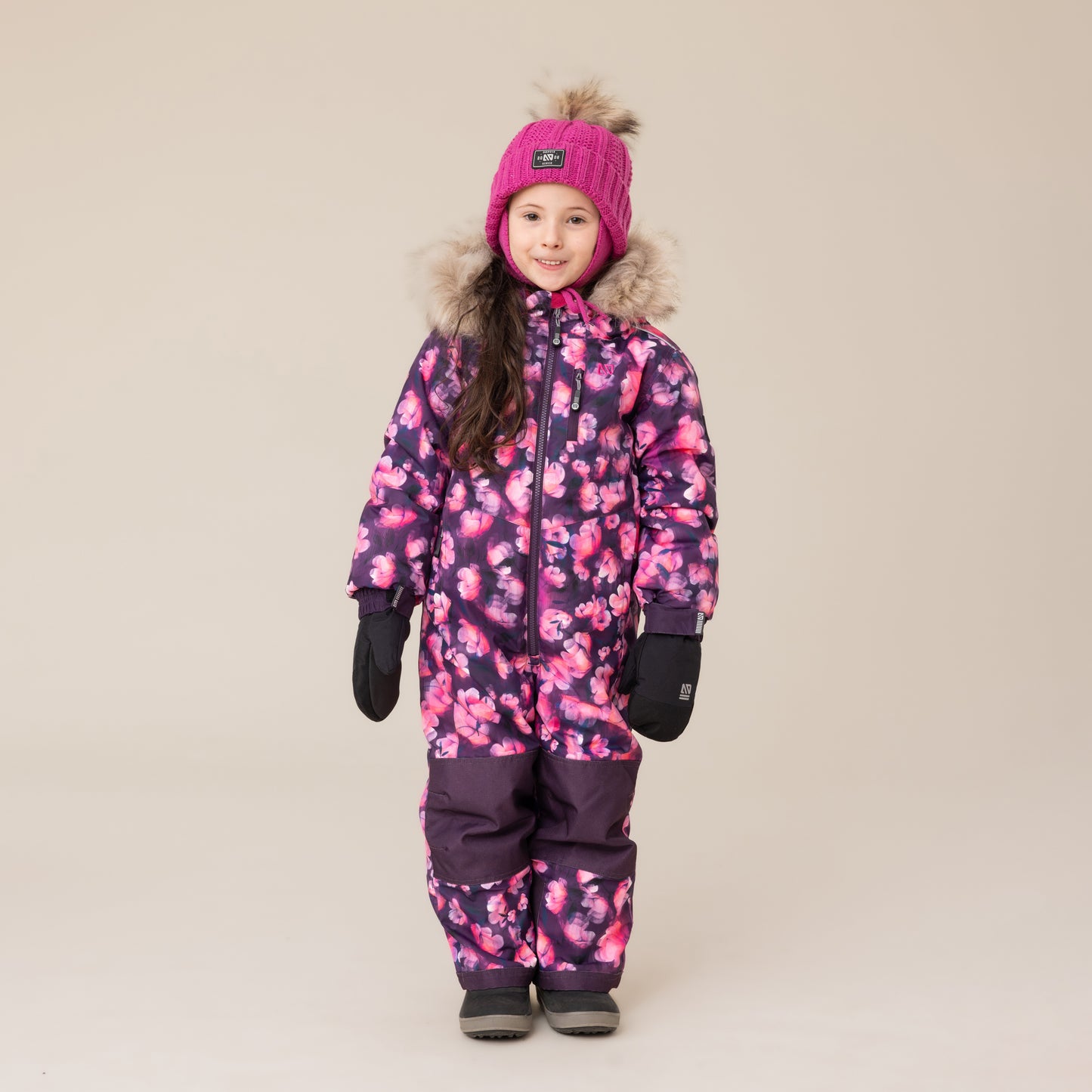 Habit de neige une-pièce Nora  Filles Mauve