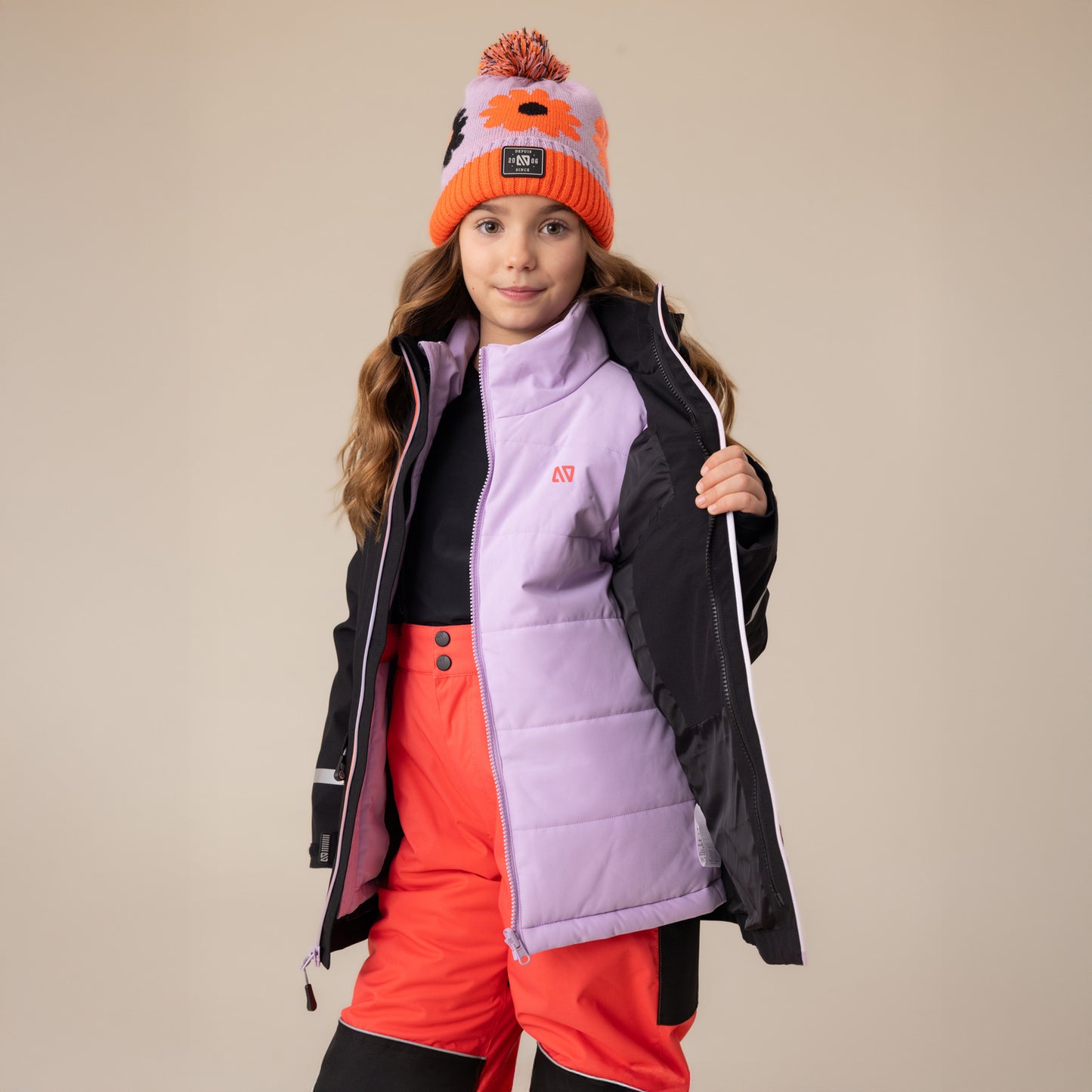 Habit de neige Performance 3-en-1 Julie  Filles Noir