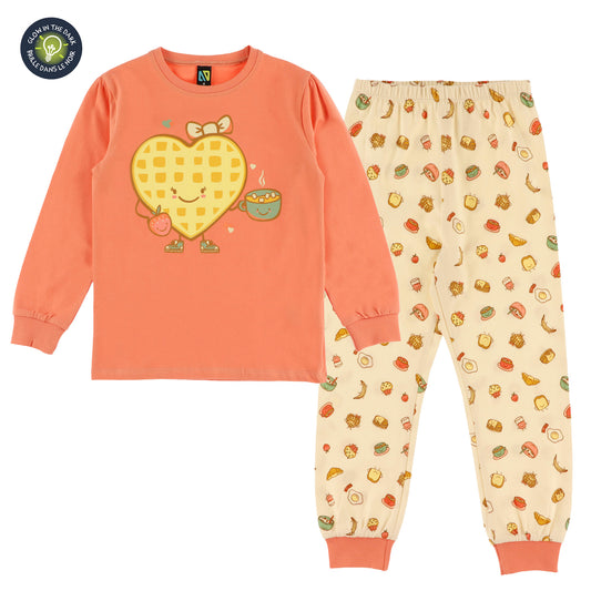 Pyjama bébé Filles Corail