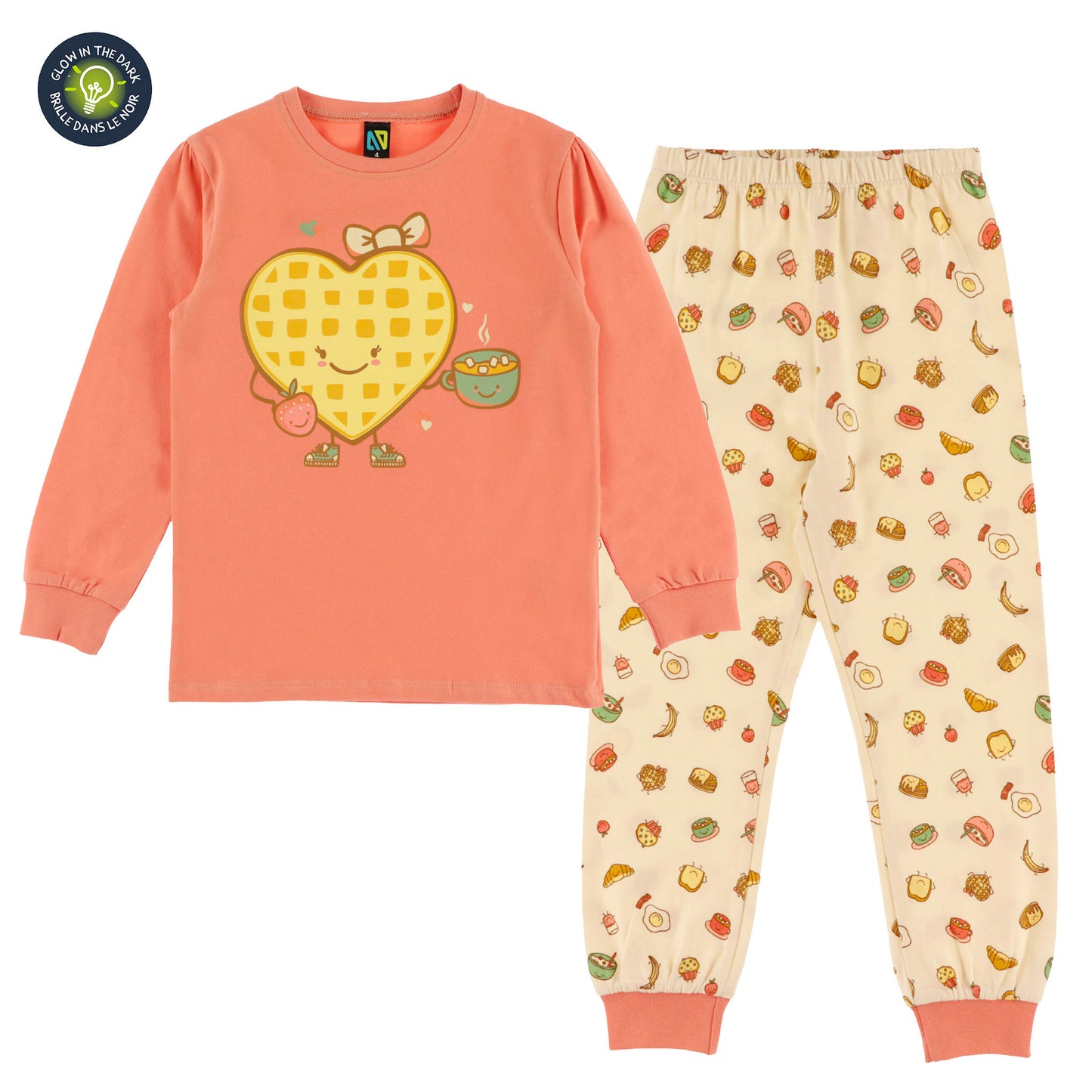 Pyjama bébé Filles Corail