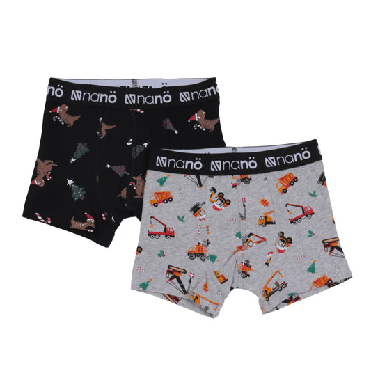 Boxers, paquet de 2  Garçons Noir
