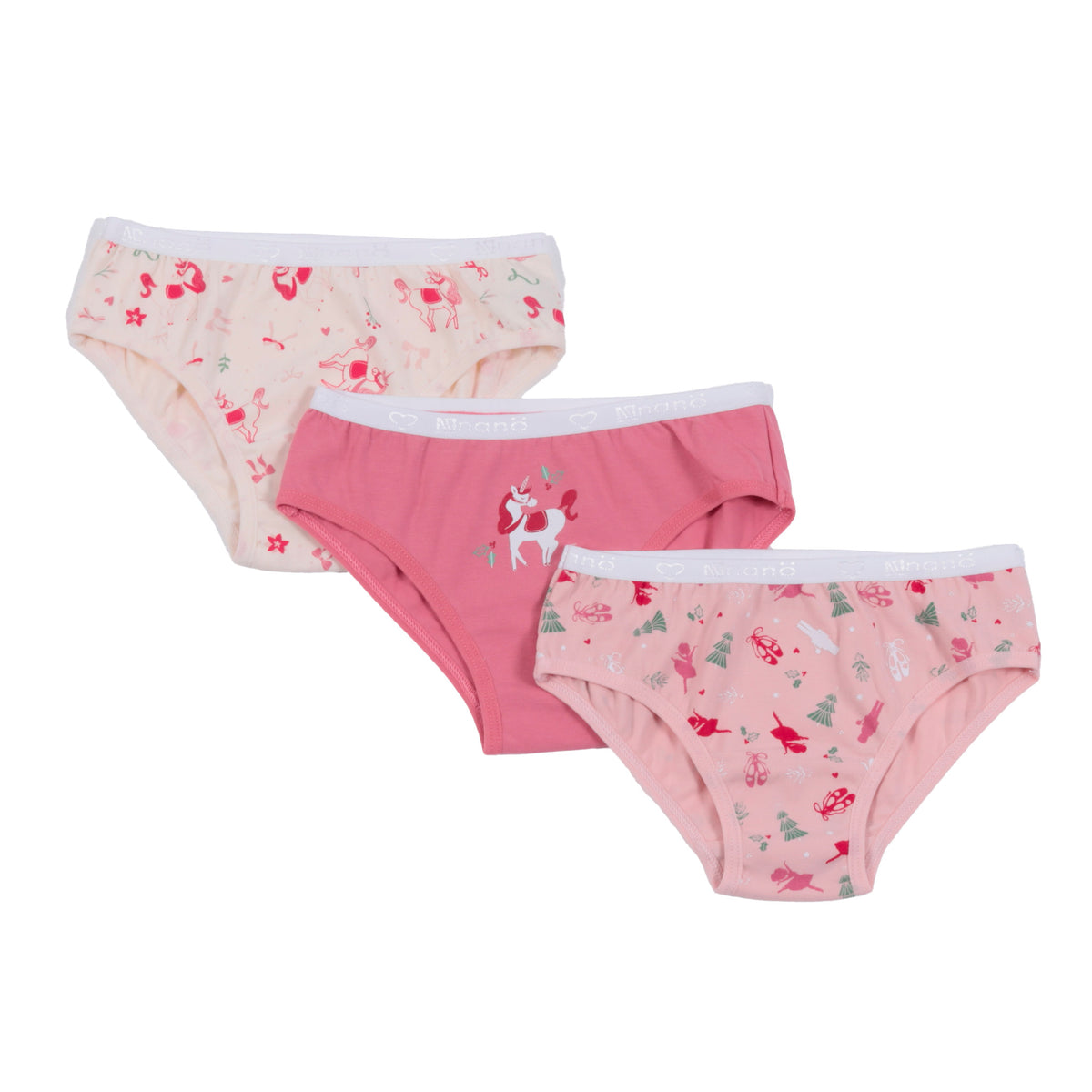 Culotte, paquet de 3  Filles Ivoire