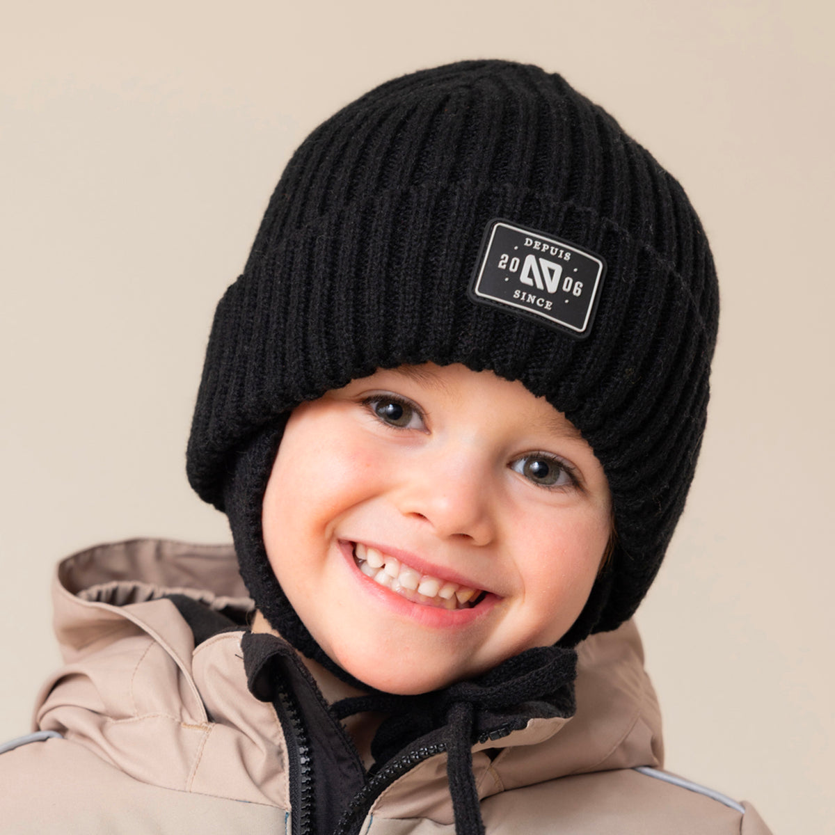 Tuque en tricot Simon Noir