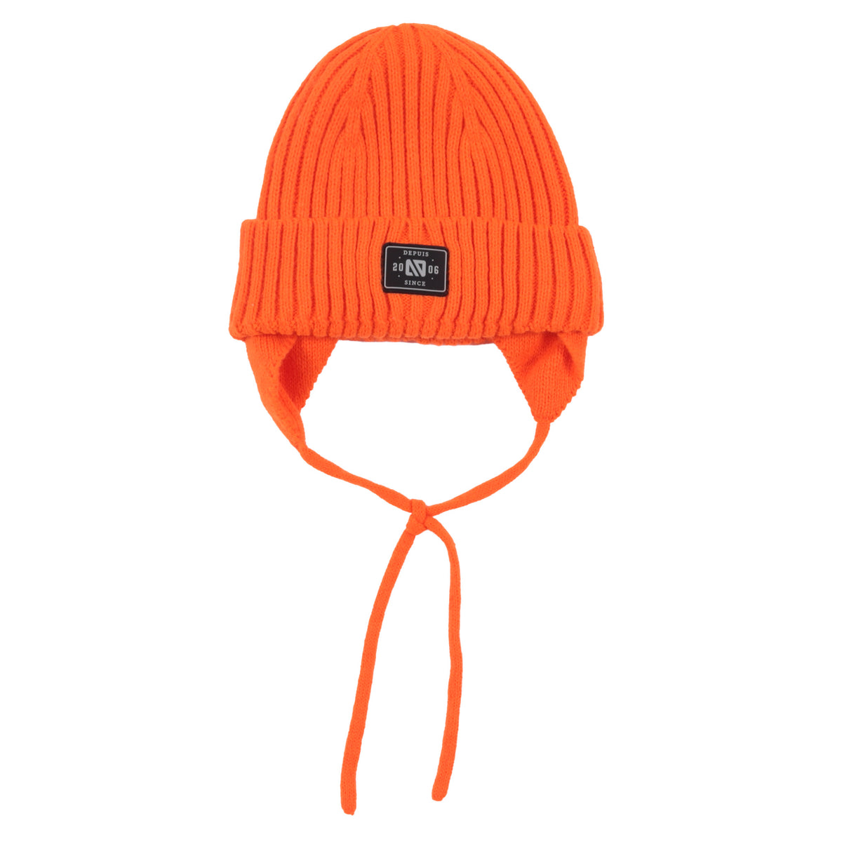 Tuque en tricot Ludovick Orange Bébé