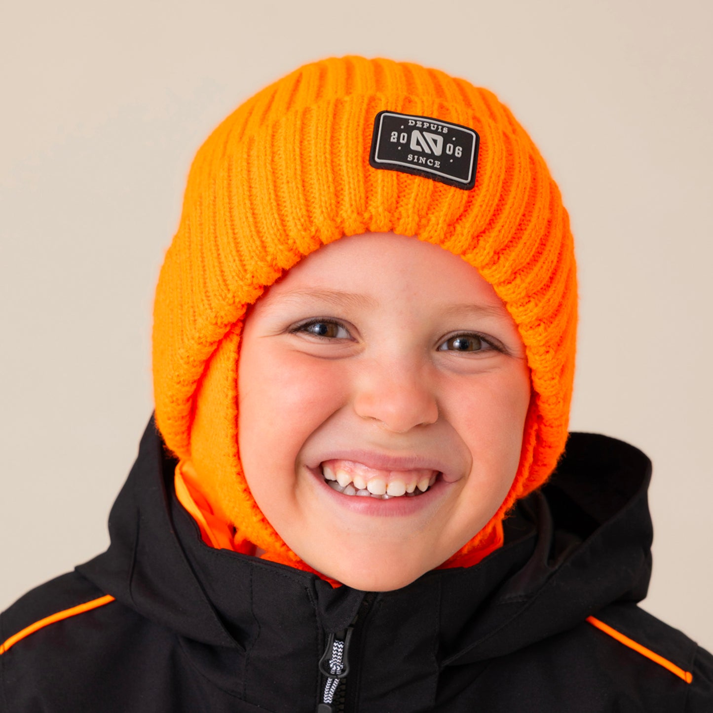 Tuque en tricot Ludovick Orange