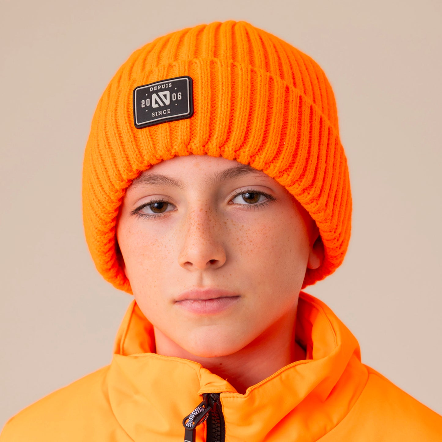 Tuque en tricot Ludovick Orange