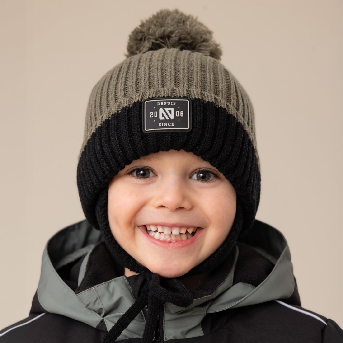 Tuque en tricot Antonin Verte